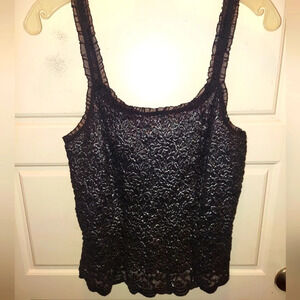 Vintage Dress Barn Lacy Metallic Cami